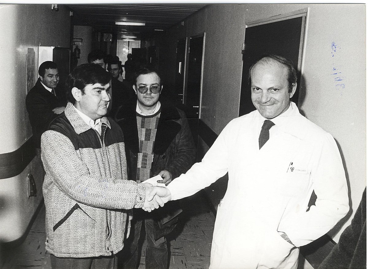 Ilario Lazzari e il prof. Gallucci